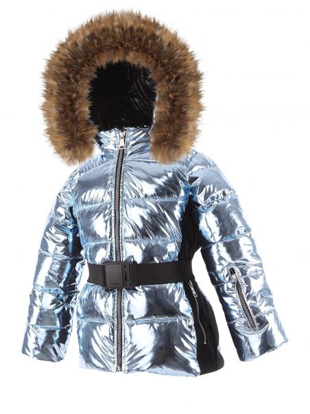 Ski Jacket with Belt with Artificial Down