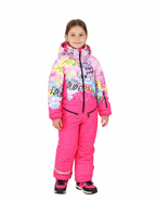 Stylish children’s ski overall with unique Pilguni prints, built for freedom of movement