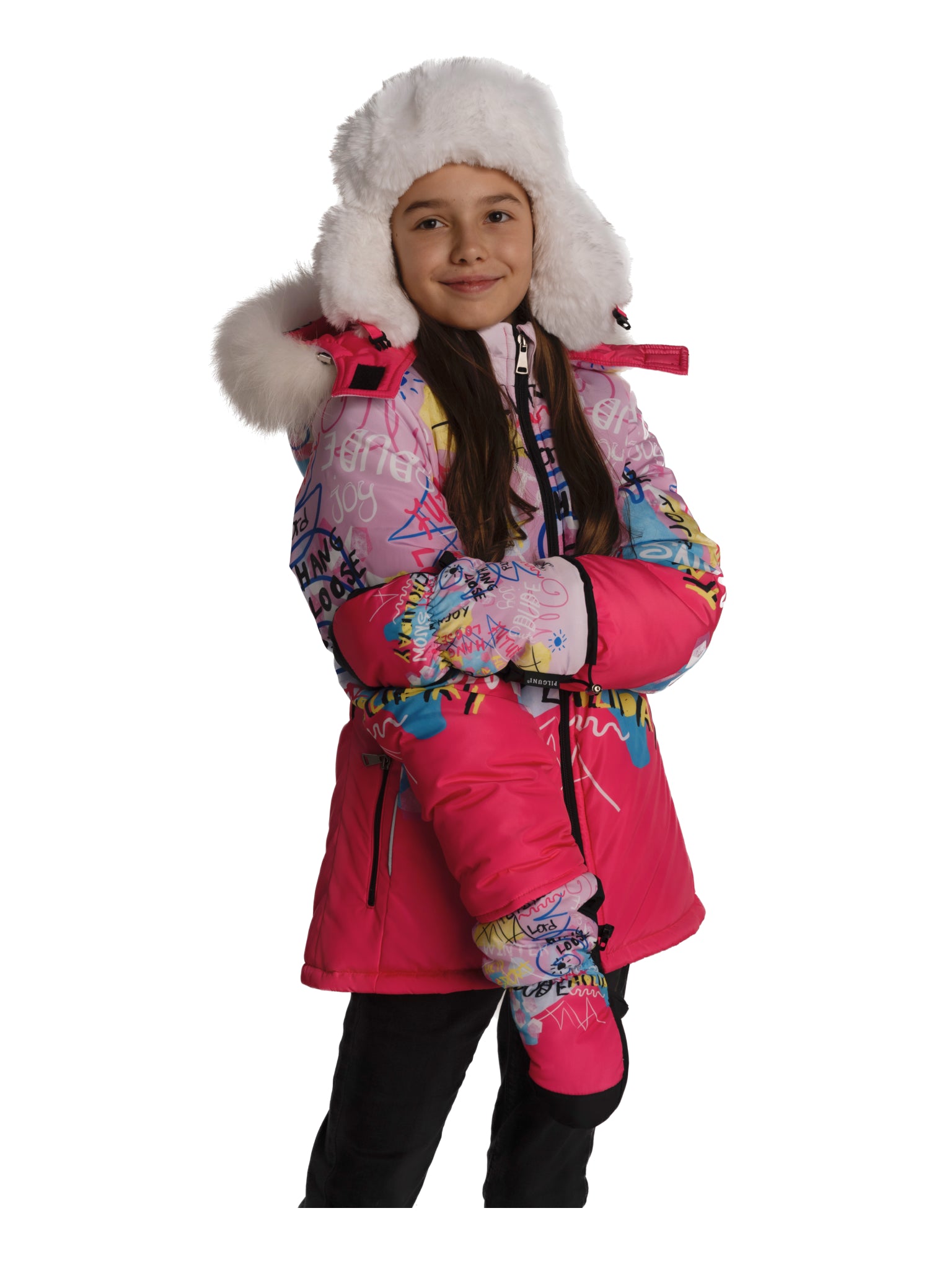 Premium children’s ski set with jacket and pants, combining durability and elegance