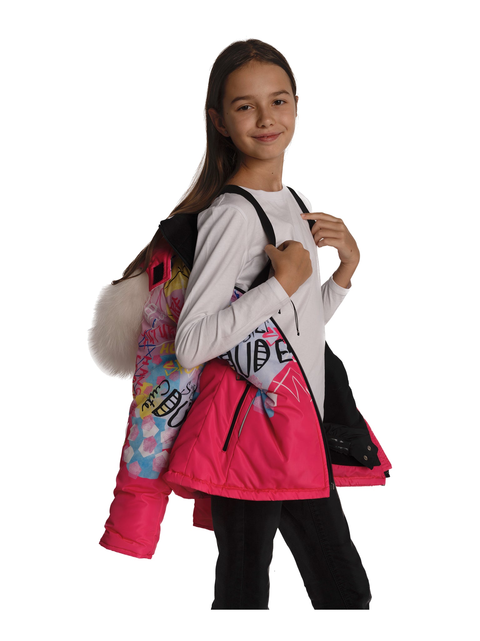 Premium children’s ski set with jacket and pants, combining durability and elegance