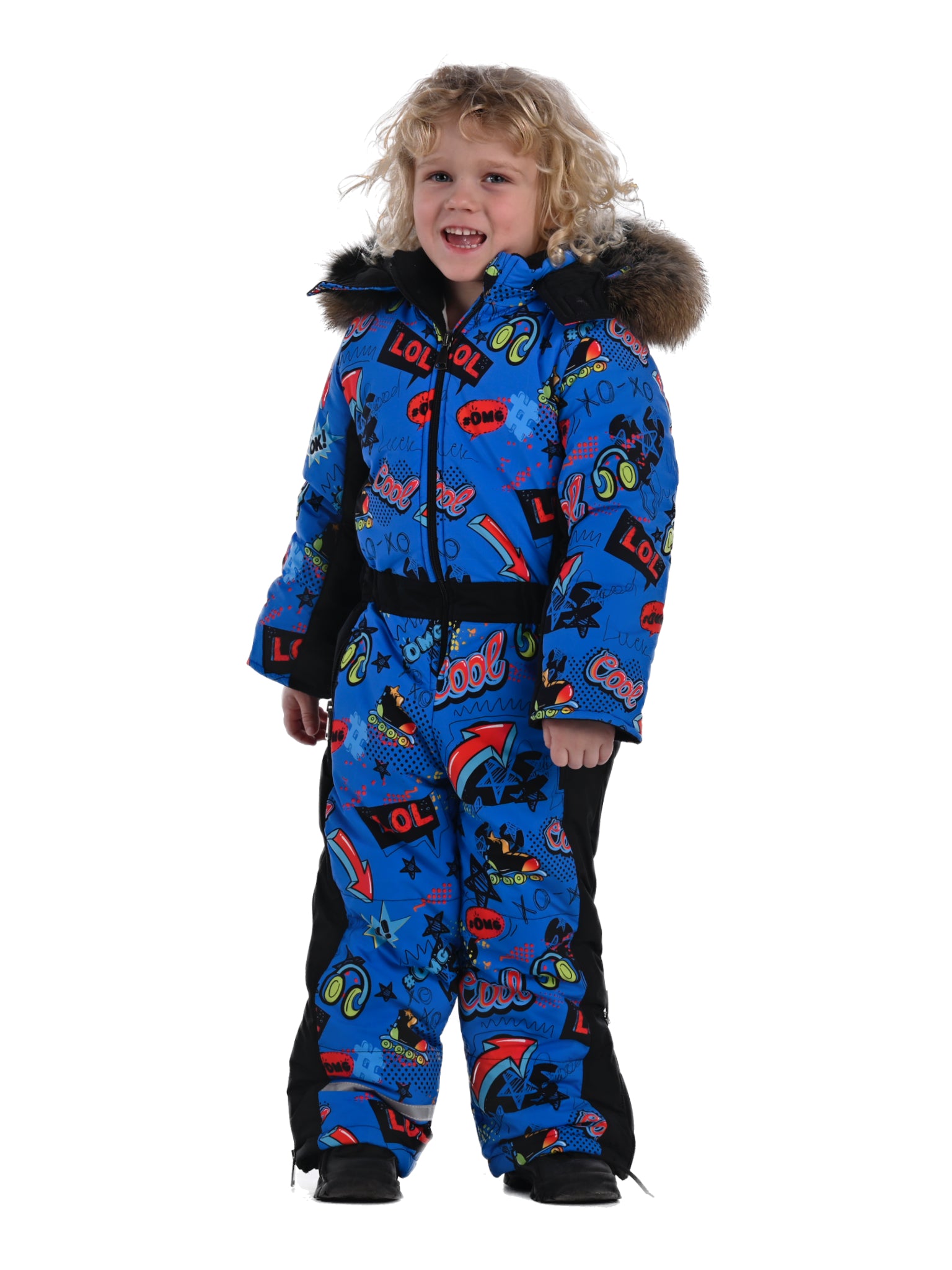 Premium ski snowsuit for kids, waterproof and insulated for mountain holidays and snow play