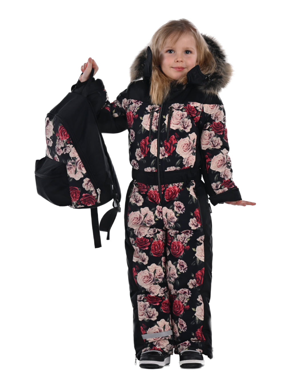 Premium ski snowsuit for kids, waterproof and insulated for mountain holidays and snow play