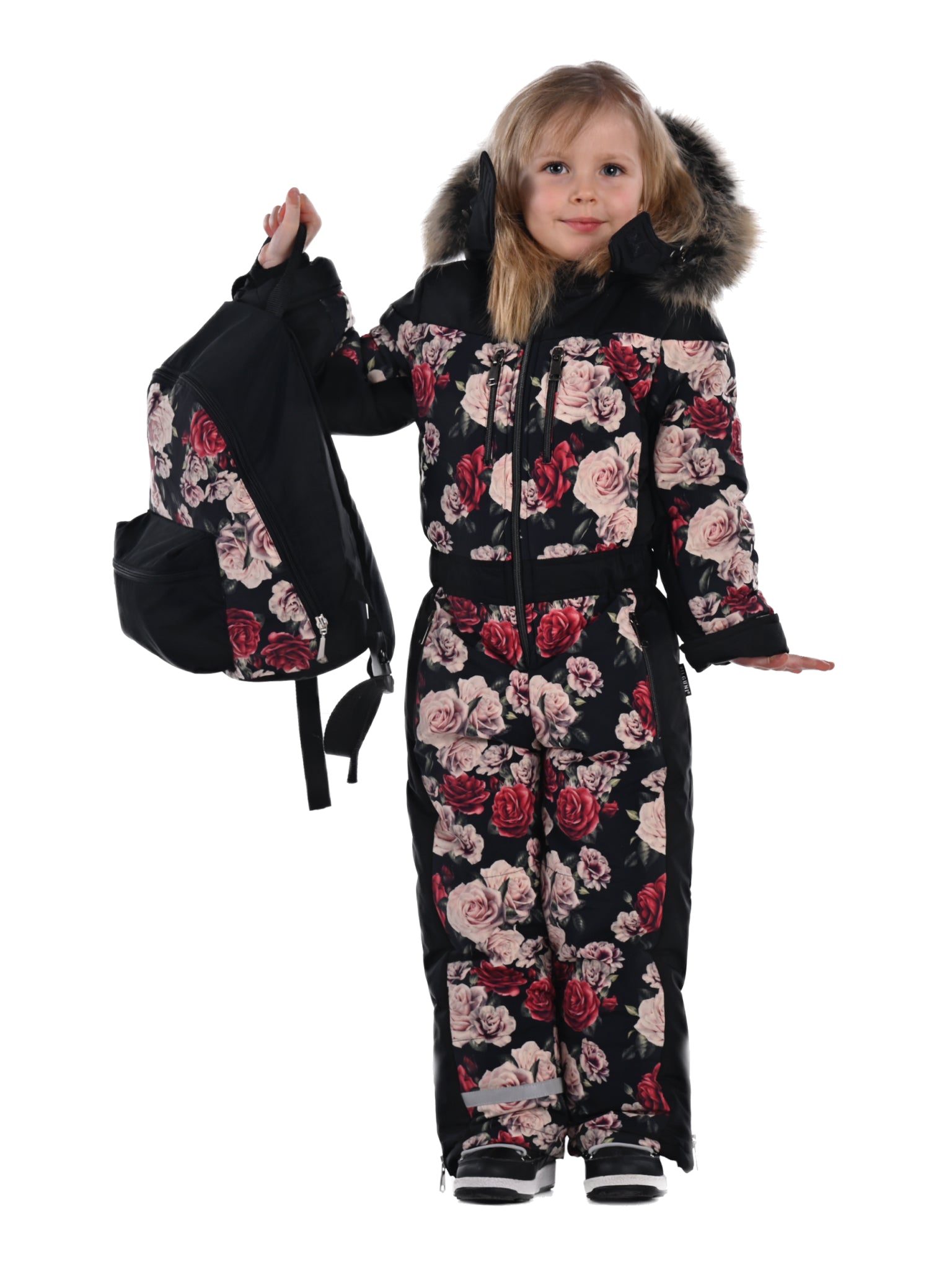Premium ski snowsuit for kids, waterproof and insulated for mountain holidays and snow play