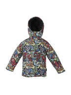 Kids insulated winter coat, stylish and durable for snowy weather