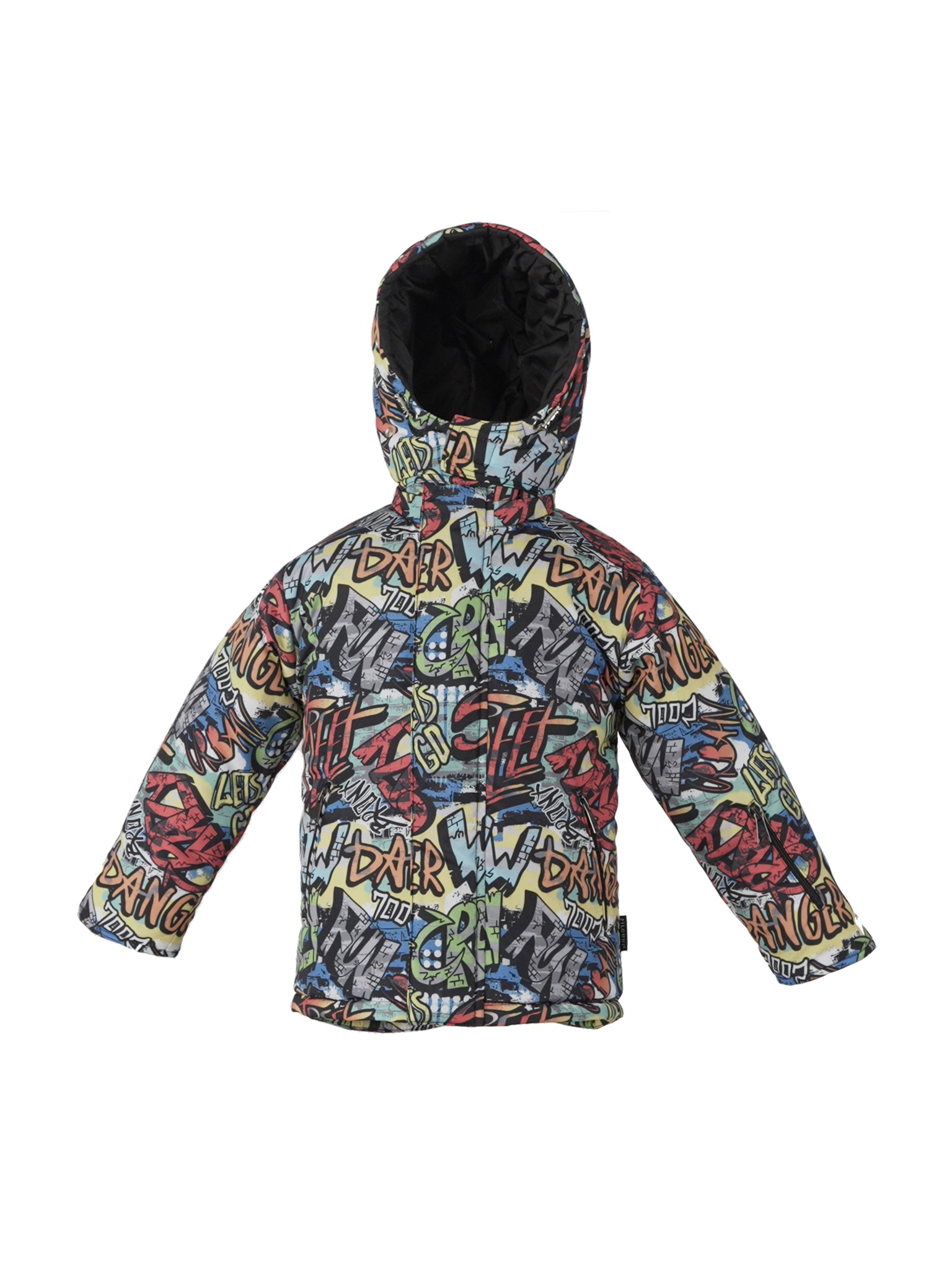 Kids insulated winter coat, stylish and durable for snowy weather